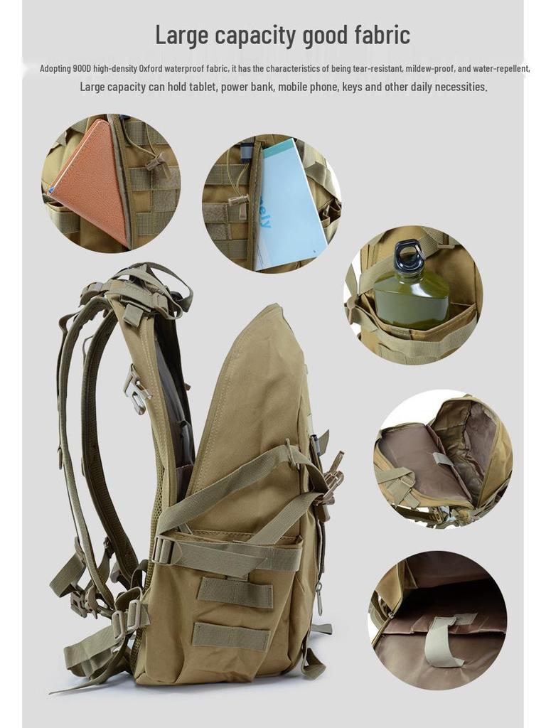 Multifunctional Camouflage Tactical Backpack - Large Capacity for Outdoor Sports & Travel