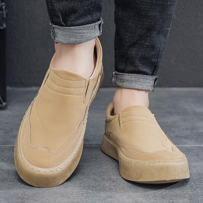 2025 Autumn New Men's Shoes Fashion Trendy Doudou Shoes Men's Loafers British Style Business Shoes Large Size Casual Shoes