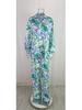 2026 Spring European & American Floral Print Long Sleeve Shirt and Loose Pants Fashion Set