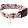 Halloween Dog Collar for Small Medium Large Dogs Fashionable Cute Collar for Dogs Pink Cotton Dog Collar Spectre Pumpkin Pattern