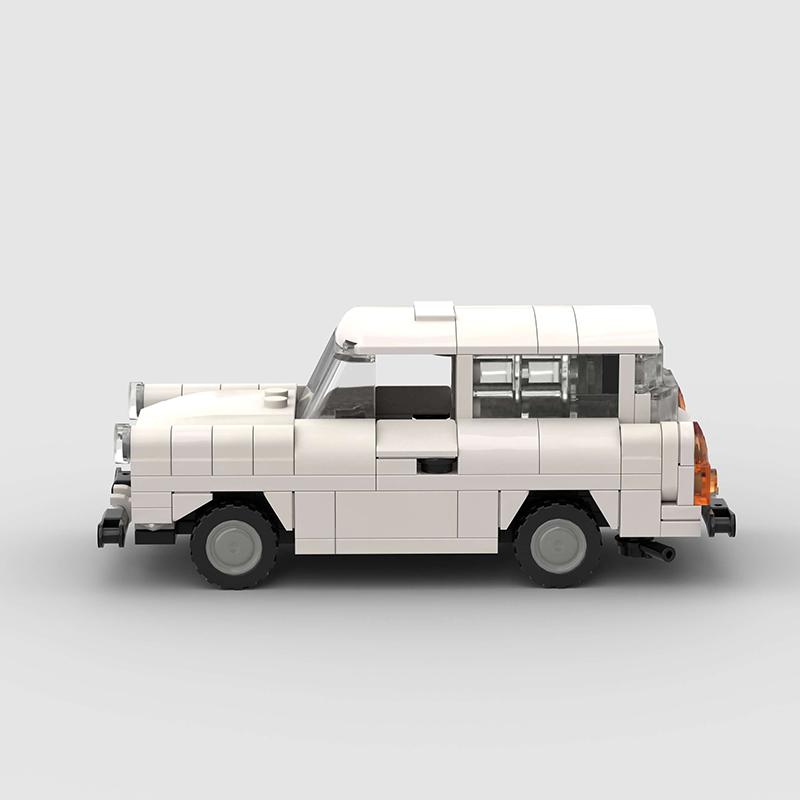 Trabant MOC Old Car Classical Vehicle Model Building Blocks Germany SUV Brick Christmas Thanksgiving Gift City Technical Toy