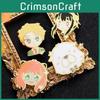 Cute Cartoon Anime Character Enamel Brooch Fun Animal Design Personality Badge Metal