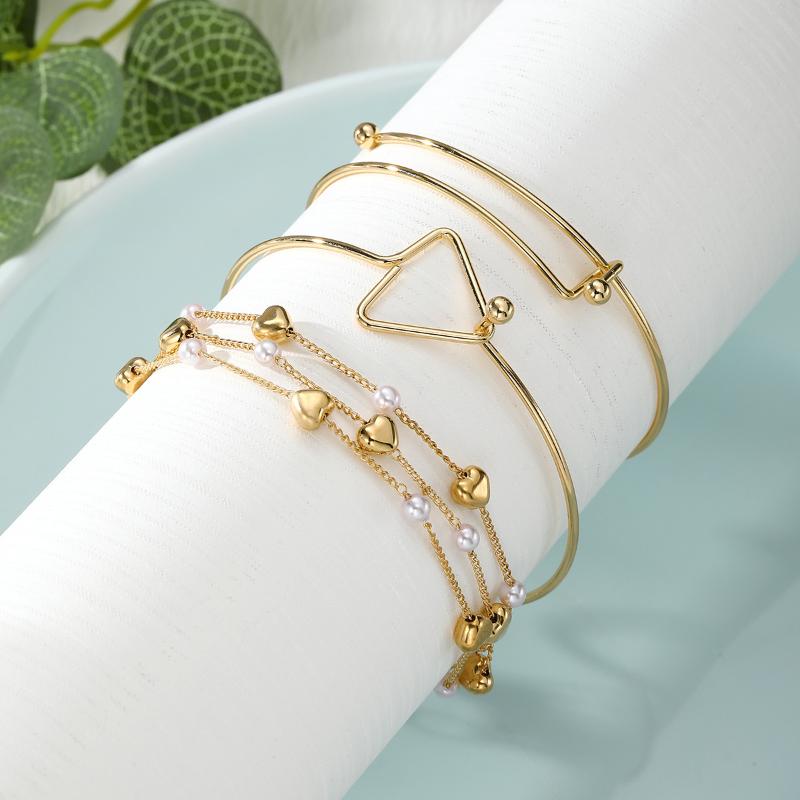 Set Brățări Aurii Stratificate Stivuibile Brățară Texturată cu Disc și Val pentru Femei Minimalist Boho Accesoriu Zilnic Petrecere