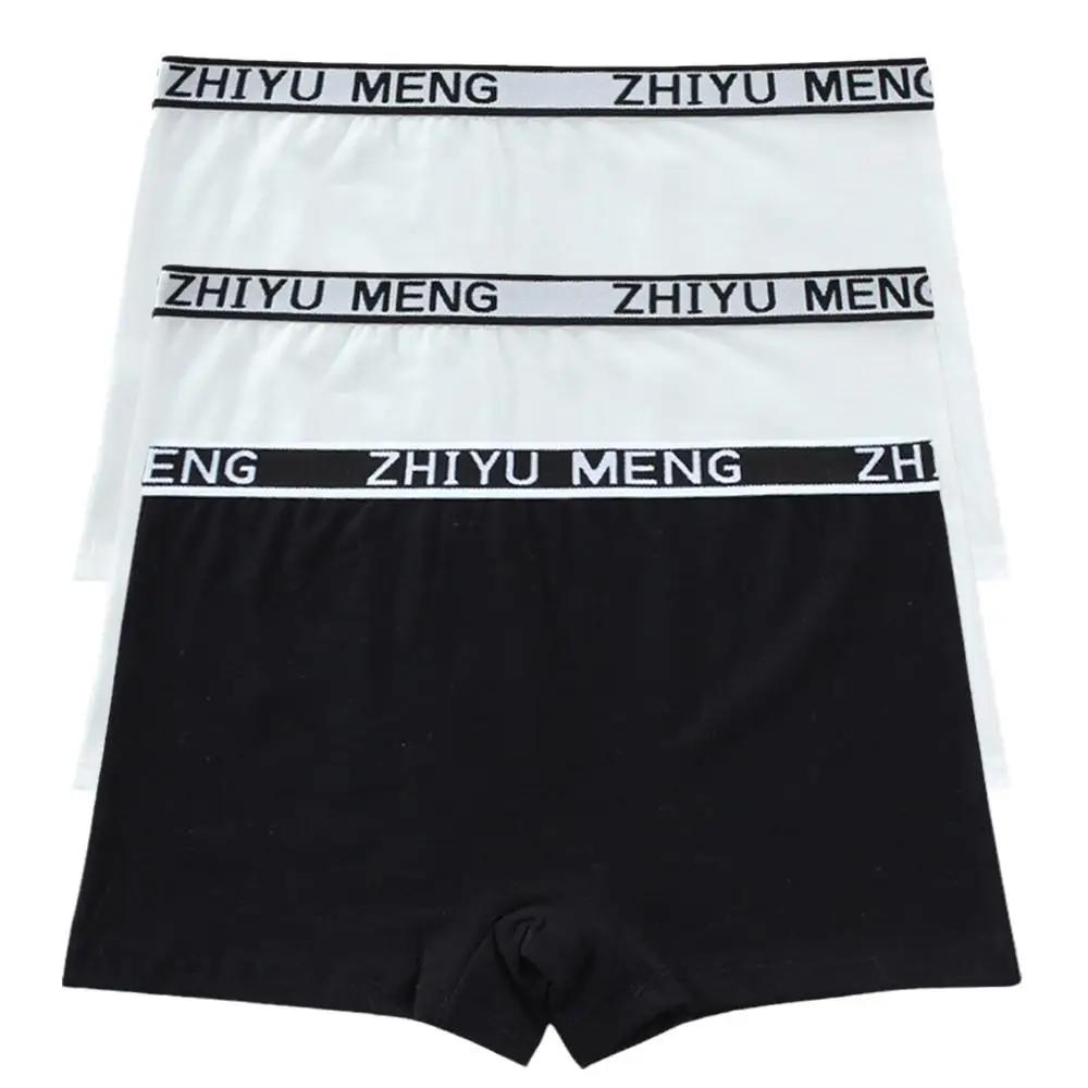 3PC Children's Panties Teens Teenage Cotton Underwear Sport Puberty Big Girl's Pantie Boxer 8-14Years Old