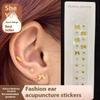 20Pcs/Sheet  Gilded Butterfly  Ear Point Stickers Ear Pressure Stick Acupuncture Auricular Ear Stickers Massage