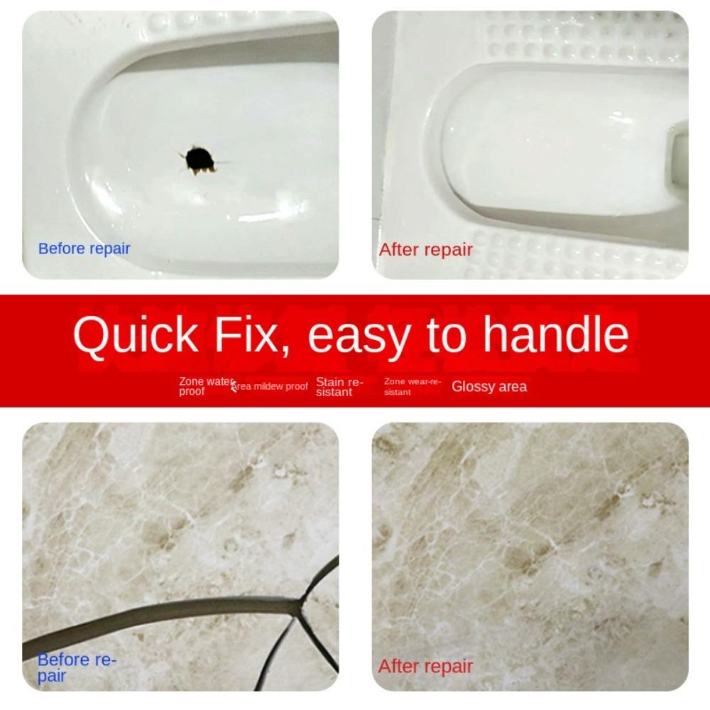 For Tile Toilet Washbasin Repair Glue Multi-color Optional Tile Repair Agent Crack Repair
