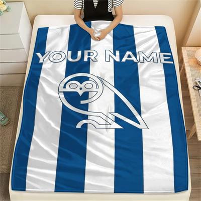 1PC Manta de Franela Personalizada con Nombre y Patrón del Sheffield Wednesday Adecuada para Todas las Estaciones para Decoración del Hogar Calidez y Comodidad Regalos Presente Festivo_xia