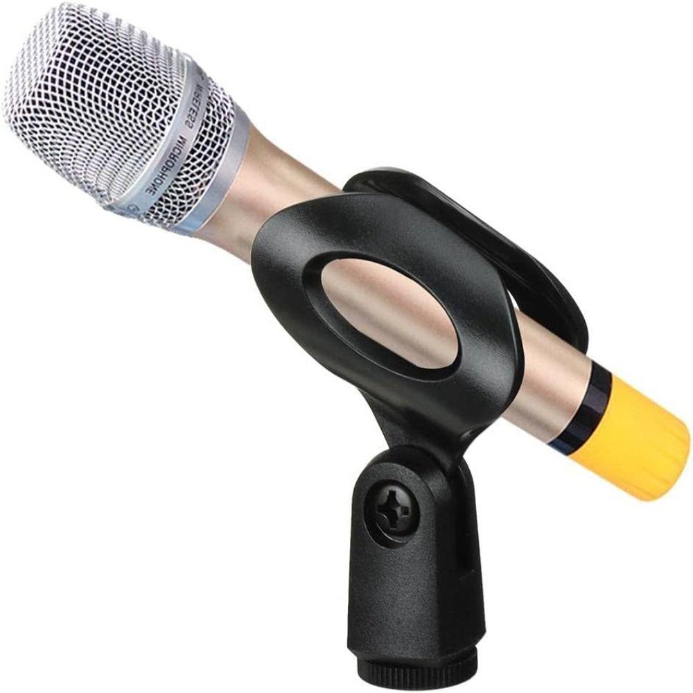 Universal Microphone Clip Rotatable Handheld Mic Mount Holder Durable Mic Stand Clip Wireless/ Wired Mic