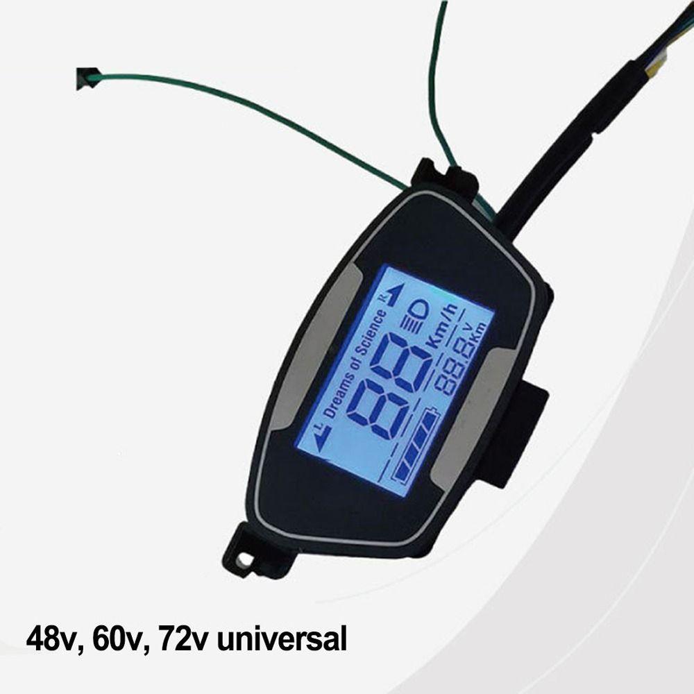 1Pcs with Case Ebike Scooter LCD Display 48-72V Motorcycle Control Panel Motor Speedmeter Screen