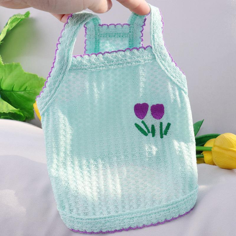 Summer Thin Suspender Pet Clothes Small Dog Dog Clothes Breathable Thin Sleeveless Suspender