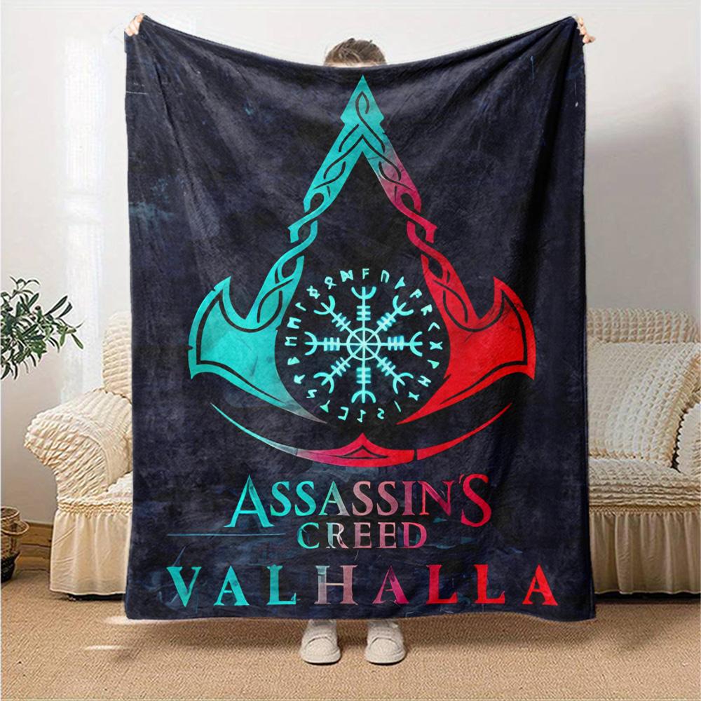 1pc Blanket - A-Assassin's Creed  Print Design,Lightweight Blanket for Sofa,Bed- Soft &Warm,Gift for All Seasons
