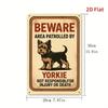 Vintage Beware of Dog Metal Sign Rustic Wall Decor Home Bar Garage Man Cave