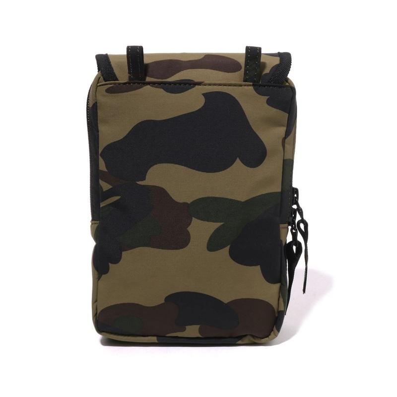 New A BATHING APE Fabric Crossbody Bag, Shoulder Bag Regular Men's Yellow/Green 0ZXBGM004901P