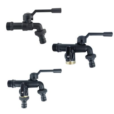 Robinet d'eau du robinet tout en cuivre 4/6/8 points Séparateur d'eau pour irrigation de jardin Connecteur à filetage Une entrée Une sortie Robinet d'évier