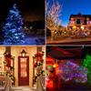 10M-100M Fast Solar Rechargeable Outdoor LED String Light Waterproof Garland Fairy Lights For Christmas Garden Decoration