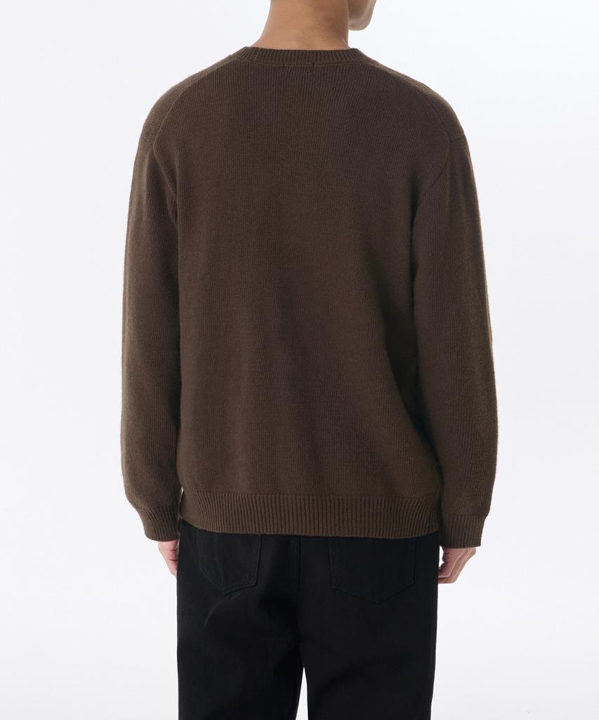 MUSINSA STANDARD Essential Crew Neck Knit [Brown]