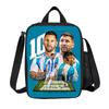 Aprenda, Viaje Bolsas Térmicas para Almoço M-Messi Bolsa Térmica Estrela do Futebol Recipiente para Almoço Bolsa Tote à Prova de Vazamentos Caixa de Almoço Sacos para Armazenamento de Alimentos