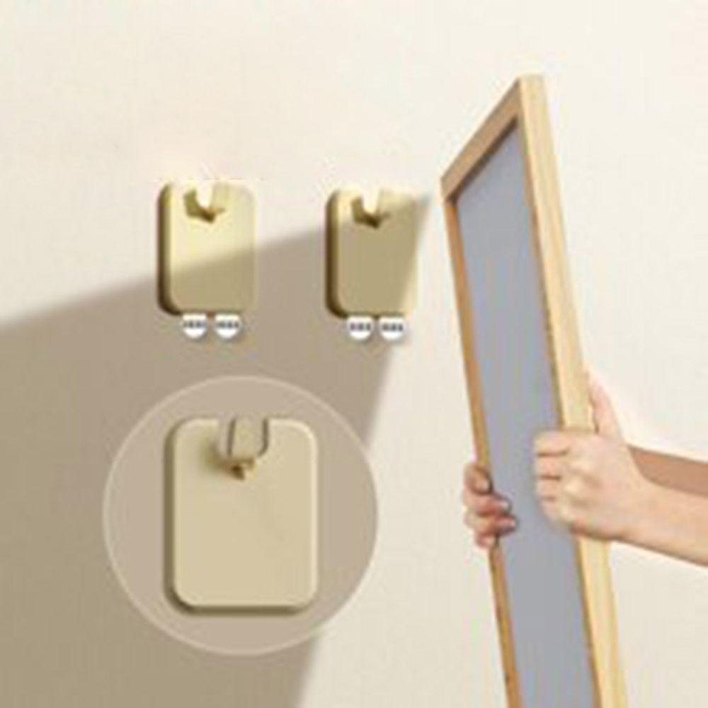 5Pcs Durable Self Adhesive Photo Frame Hook Waterproof Strong Storage Hanger Bathroom Hook Home & Living