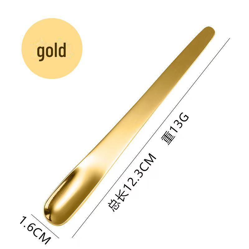 Kreatywna Mała Łyżeczka ze Stali Nierdzewnej Platerowana Tytanem do Kawy, Leków i Lodów