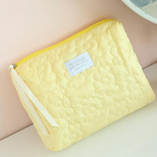 Geantă de voiaj cosmetică florală coreeană de mare capacitate - Moale, portabilă, proaspătă