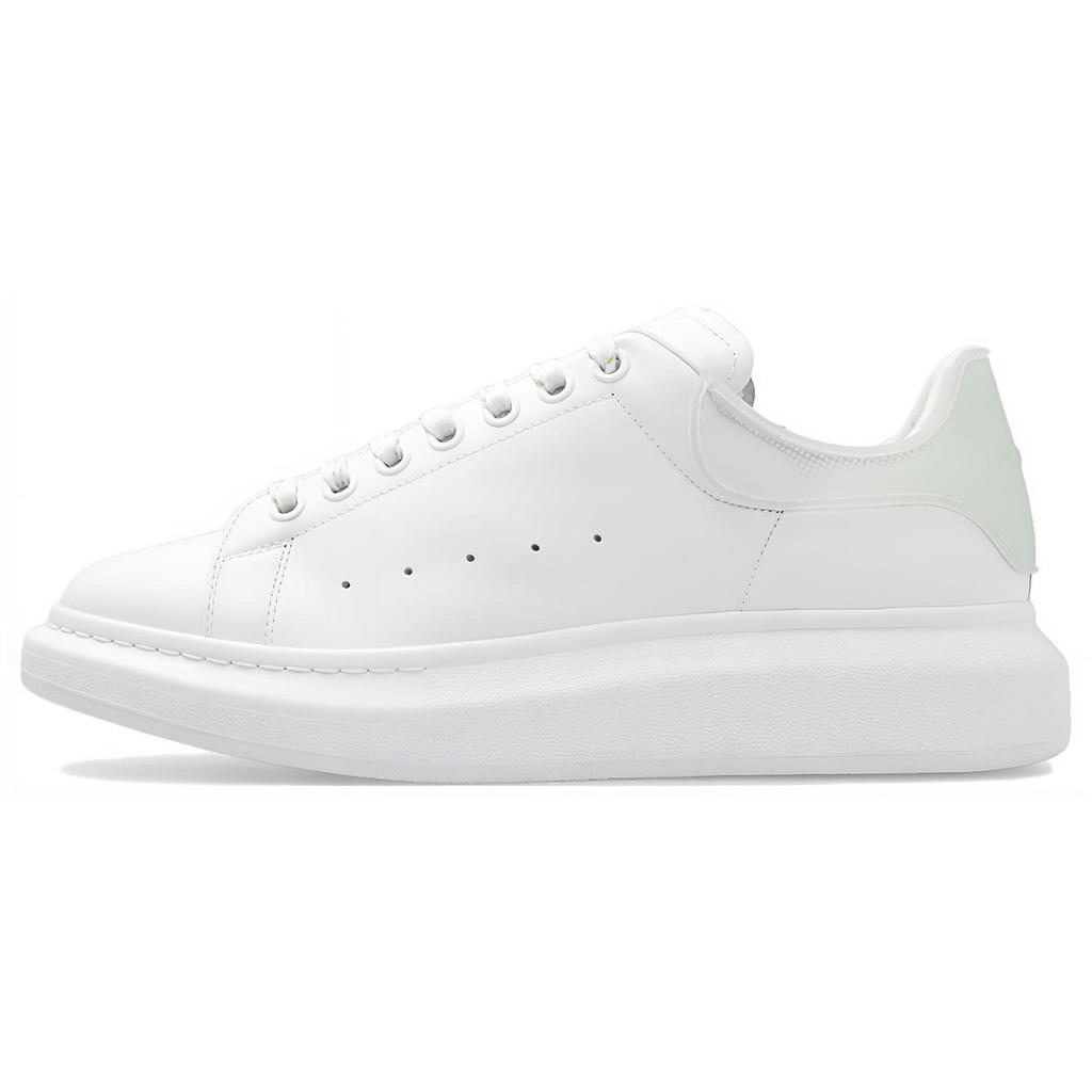 Alexander Mcqueen Oversized Sneaker Cow Leather Low Top Stylish Skateboarding Shoes Men's White Green 727394WICGU8935