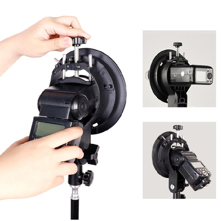 Speedlite Mount Adapter Bracket for Flash Light Softbox Snoots S-Type Grip Stand