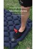 TPU Inflatable Foot-Pumped Camping Pad: Lightweight Outdoor Air Mattress, Moisture-Proof for Mountaineering and Naps