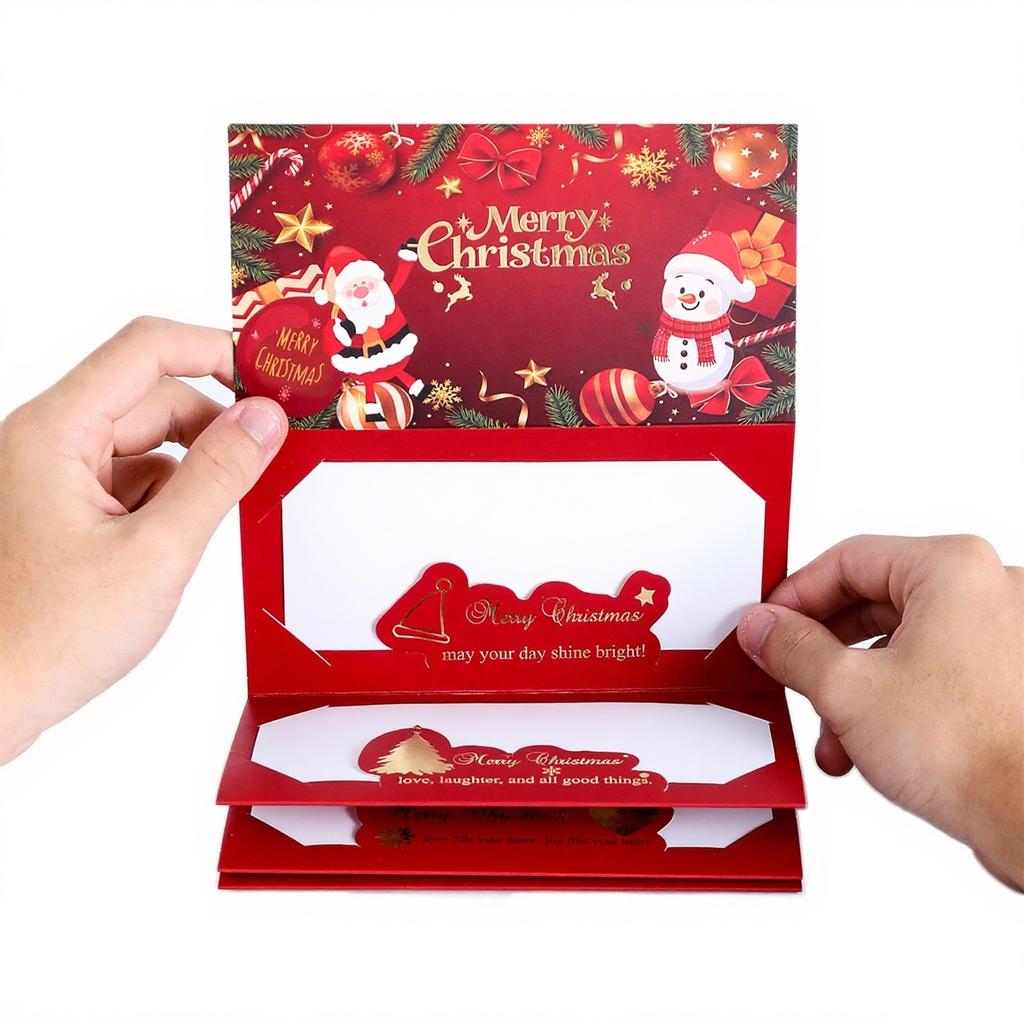 Christmas Cash Gifts Surprise Envelope Creative Folding Red Envelope Money Or Gift Card Holder Merry Christmas Party Supplies