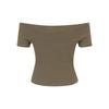 Urban Classics Womens/Ladies Ribbed Off Shoulder T-Shirt (Pack of 2)