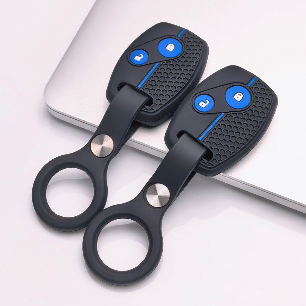 Soft Silicone Car Key Cover keychain For Honda 7th 8th Gen Accord CRV Odyssey Fit City Civic And Classic Old Model Anti-Scratch Guard