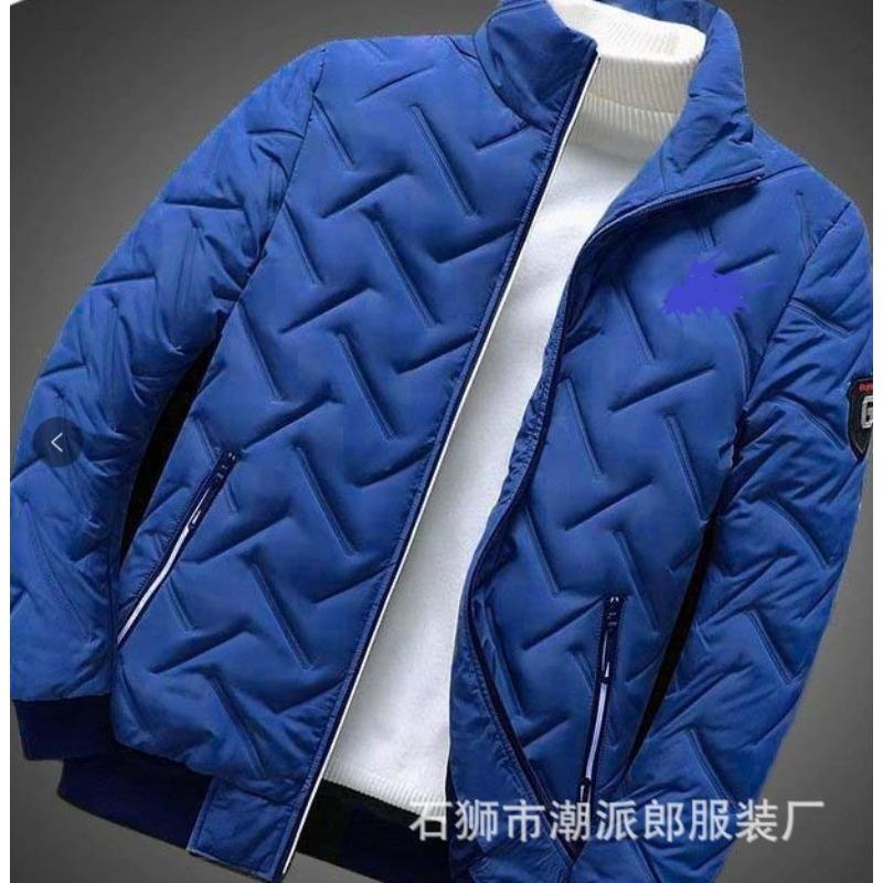 

Autumn and winter new cotton-padded jacket men s cotton clothes stand-up collar trendy brand men s light and thin thermal top 5XL