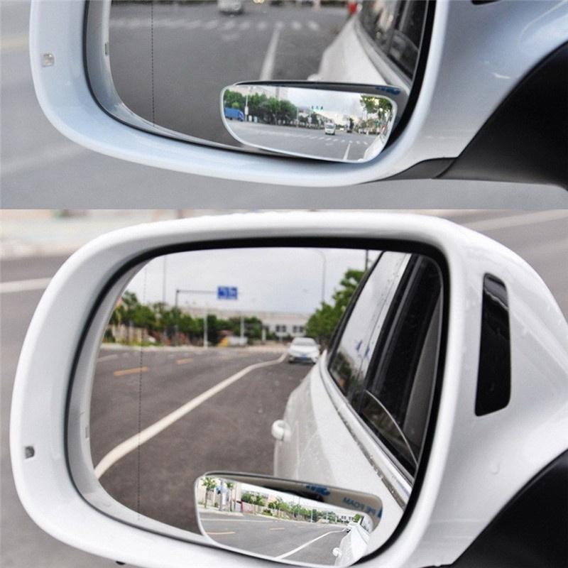 2Pcs Universal Car Auto 360° Wide Angle Convex Rear Side View Blind Spot Mirror