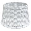 VidaXL White Lampshade Ø45x28 Cm Wicker 364386