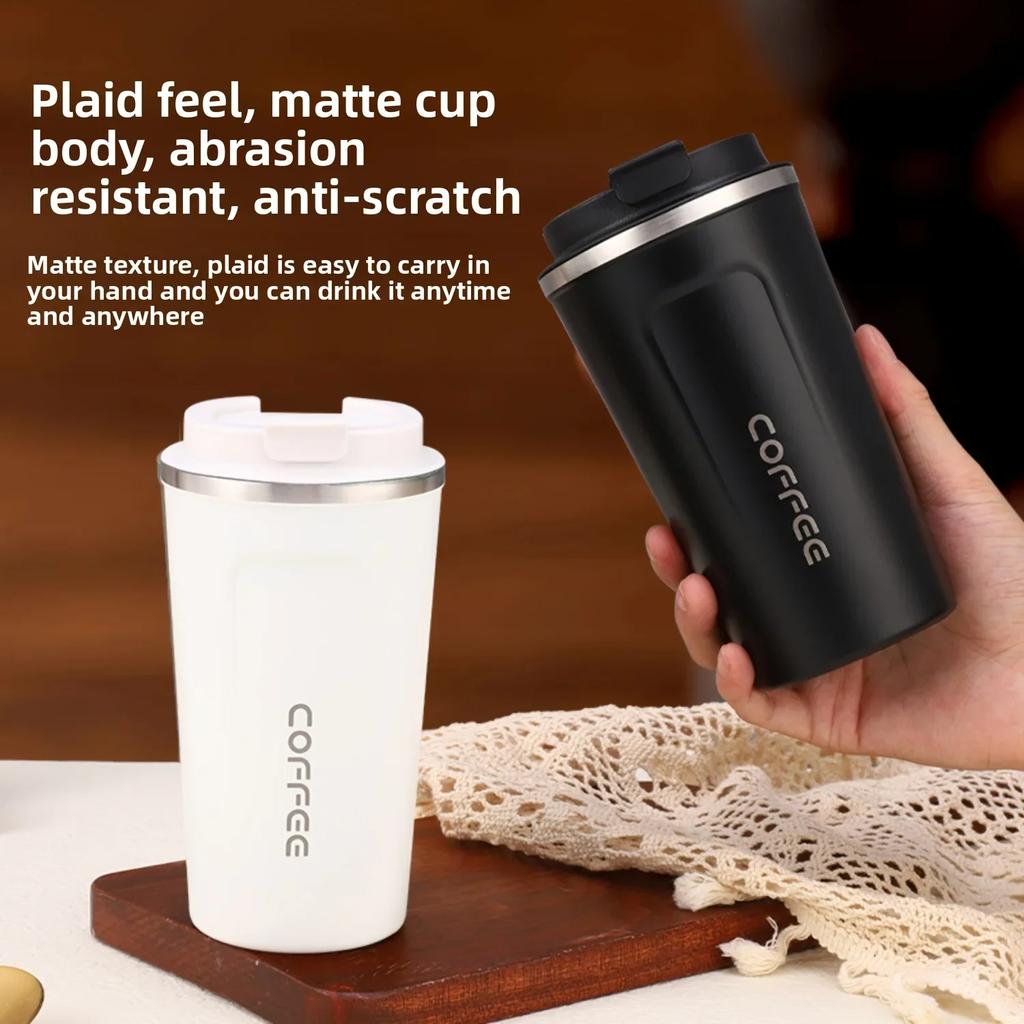 Leak_Proof Travel Thermo Cup Car Thermos Mug 380/510ML Thermo Cafe Coffee Mug for Tea Water Coffee Double Stainless Steel