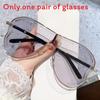 Geometric Metal Sunglasses With Uv400 Protection For Fashionable Outings And Parties
