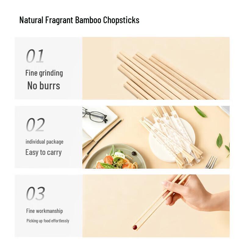 Yekee Disposable Wooden Chopsticks