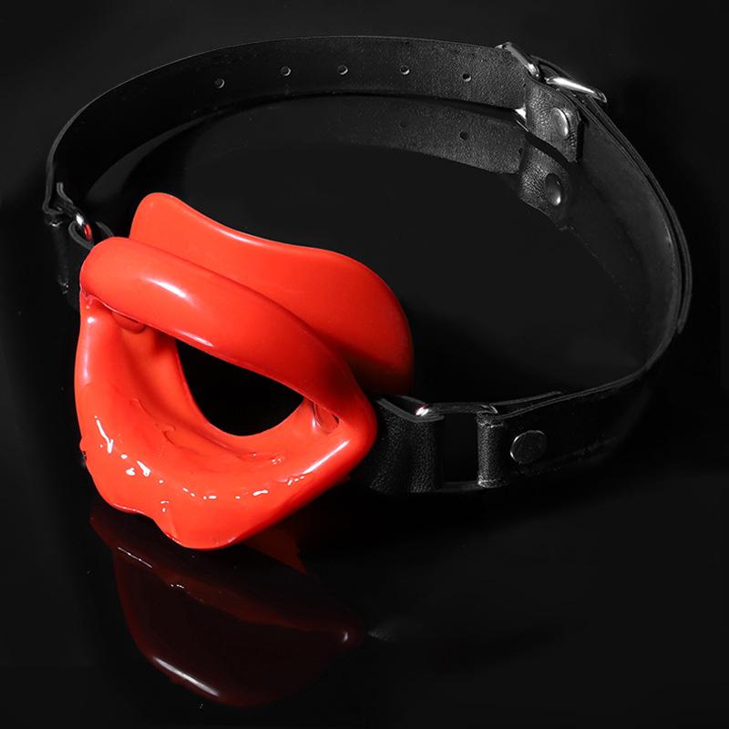 For Couples Sex Toys BDSM Bondage Restraint Lips Shape Toy Silicone Oral Fixation Lips Ring Silicone O-Ring Open Mouth Gag