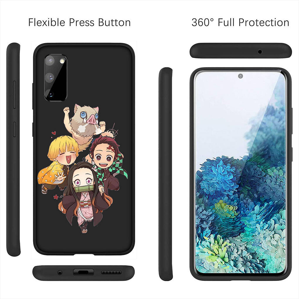 Hülle für iPhone 17 16 15 Xiaomi Poco Redmi Note 14 13 12 11 Pro Max Samsung Galaxy S25 S24 OPPO Huawei Demon Slayer Anime Nezuko Tanjirou Handyhülle