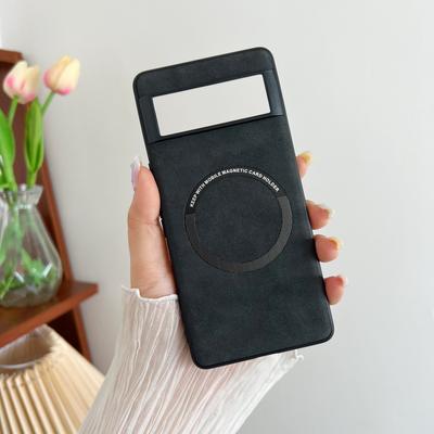 Business Vintage Leather Wireless Charge Protect Case for Google Pixel 10 9 8 7 A Pro XL Shockproof Magnetic Matte Phone Cover