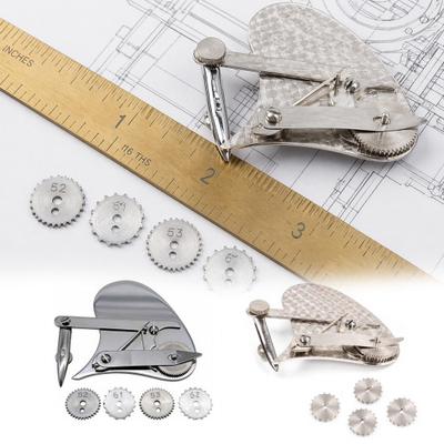 Vintage Precision Dotting Pen Set Interchangeable Roller Wheel for Dashed Lines Dual Mode