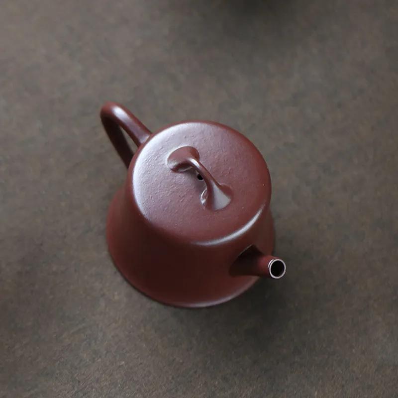 70ml Chinese Yixing Purple Clay Teapot Kettle Small Capacity Master Handmade Tea Pot Beauty Tea Infuser Raw Ore Zisha Tea Set