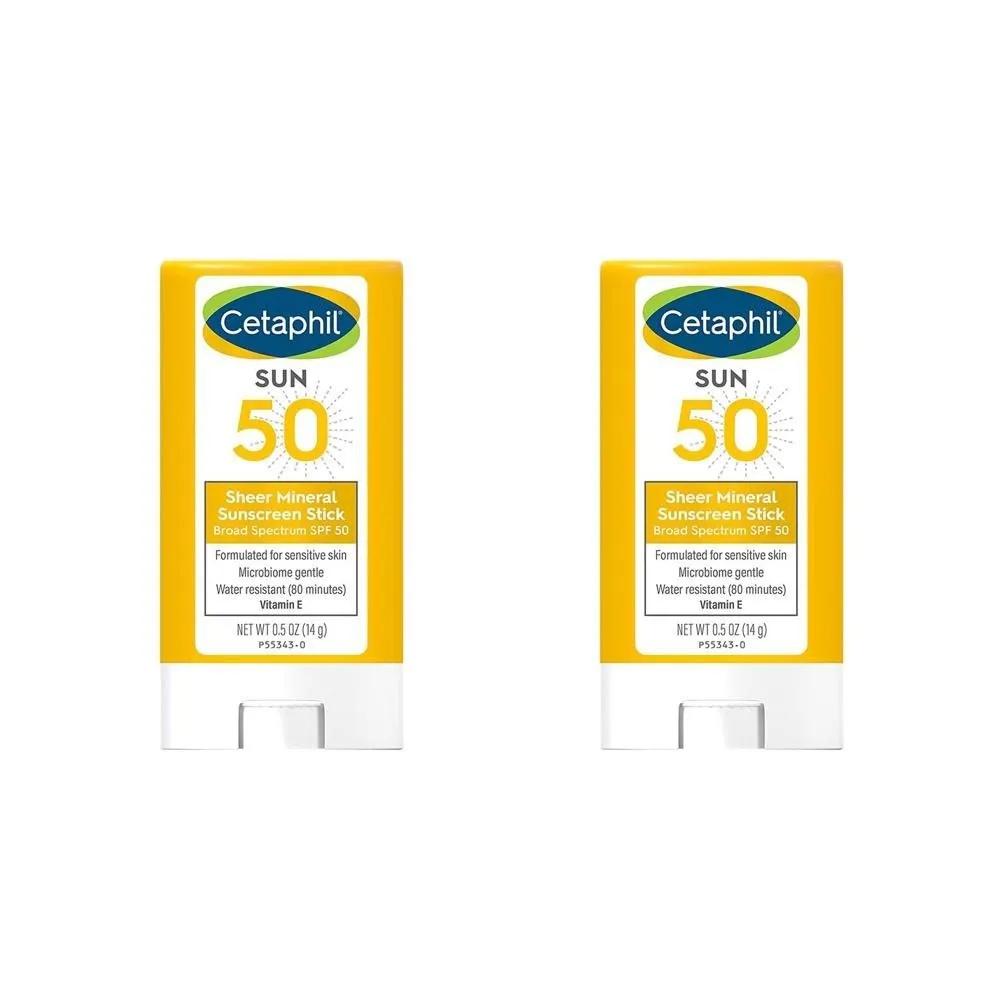 Cetaphil Sheer Mineral Sunscreen Sun Stick 14g x 2
