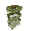 1:12 Doll House DollStainless Steel Handcart Supermarket Shopping Cart Mode Storage Toy Phone Food Holder Cute Gift For Kids