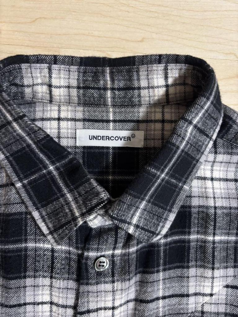 [USED] BTS V wears UNDERCOVER check panel flannel shirt