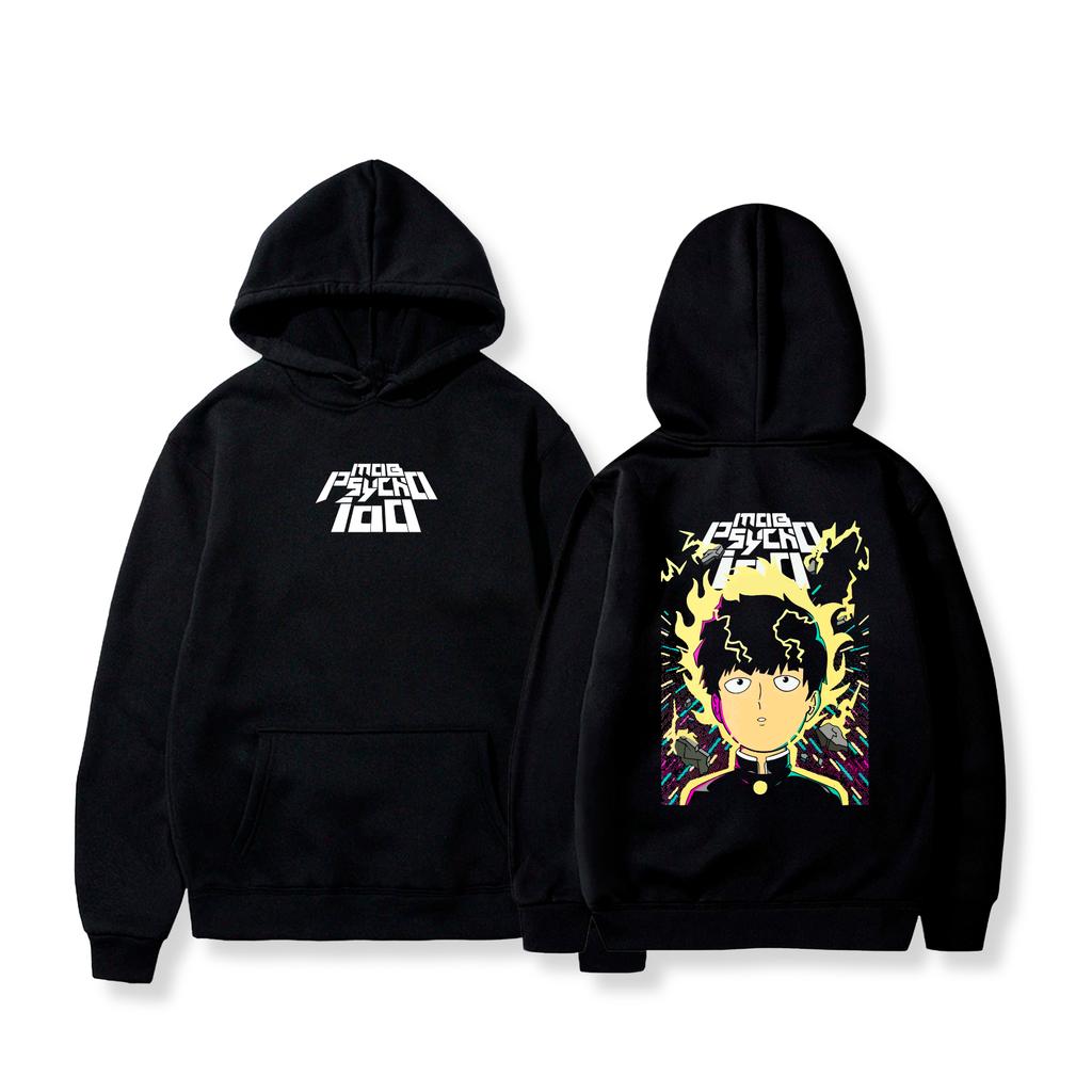 Shigeo Kageyama Mob Psycho 100 Hoodie Men Women Fleece Warm Sweatshirts Vintage Oversized Streetwear Y2k Pullover Tracksuit Female Male Clothing