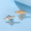 Simple Mini Airplane Brooch Pricked Horse Pin Badge Suit Shirt Accessory