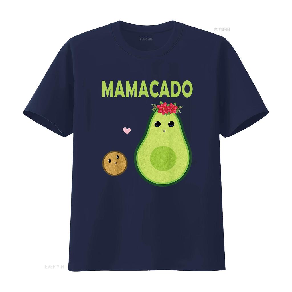 Womens Mamacado Cute Avocado Mom Kawaii Pregnant Mama Baby Women T Shirt vintage Washed Soft graphic Stylish Unisex Comfortable