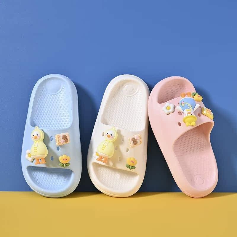 Summer Girls Stylish Cartoon Slides Lightweight Eva Soft Sole Home Slippers Children For