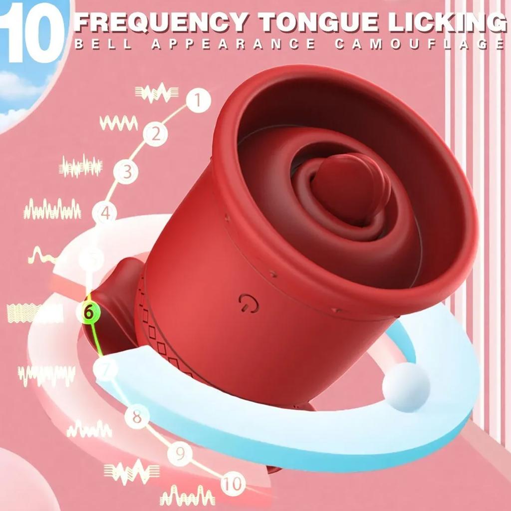 Clit Licking Tongue Sucking Vibrator G-Spot Oral Massager Sex Toys for Women