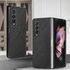 Wzór Włókna Węglowego Smukła Tylna Pokrywa Twardy PC Bumper Odporne na Wstrząsy Etui Dla Samsung Galaxy Z Fold 4 3 2 Fold 2 3 Fold 4 5g Fundas